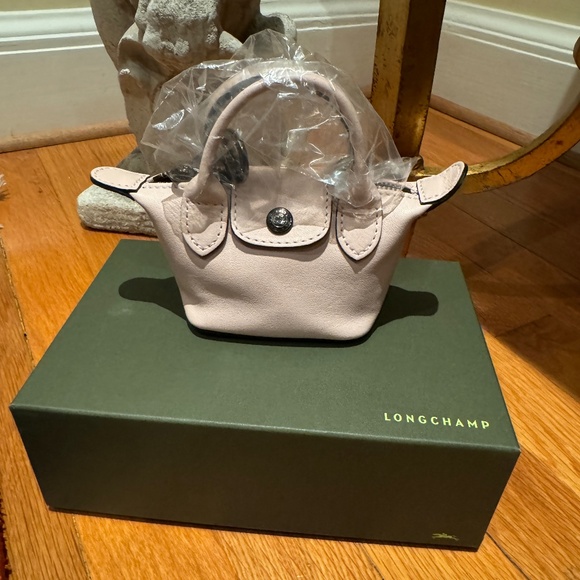 Longchamp Le Pliage Leather Top Handle Crossbody Bag - Picture 8 of 12